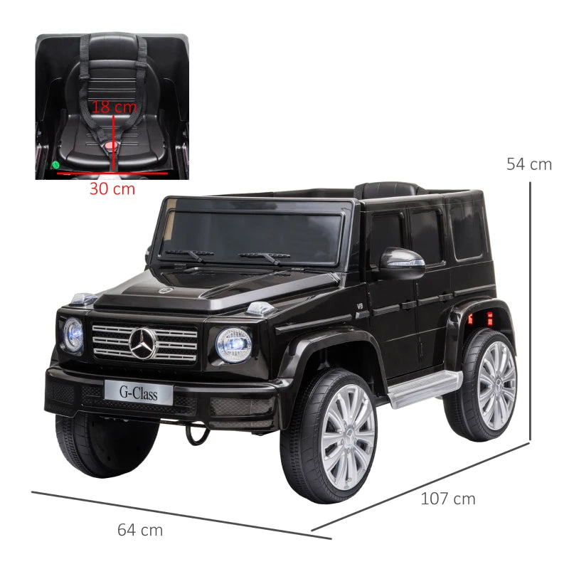 Carro Elétrico Infantil Mercedes Benz G500 HOMCOM com Controle Remoto