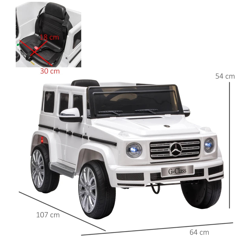 Carro Elétrico Infantil Mercedes Benz G500 12V HOMCOM com Controle