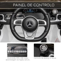 Carro Elétrico Infantil Mercedes Benz G500 12V HOMCOM com Controle